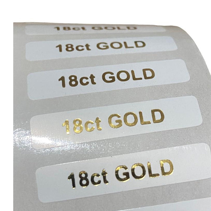 18 ct Gold Labels - BOX FOR BRITAIN