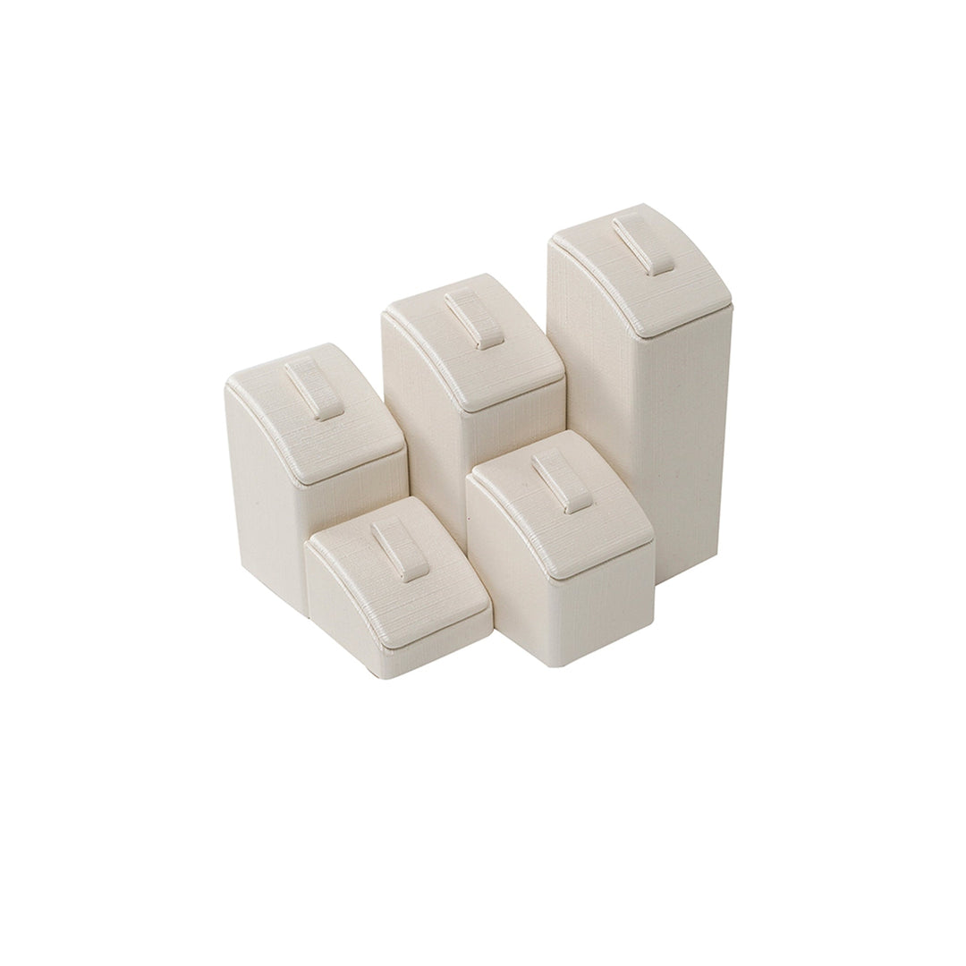 5 Tier Ring Stand Black Leatherette - BOX FOR BRITAIN