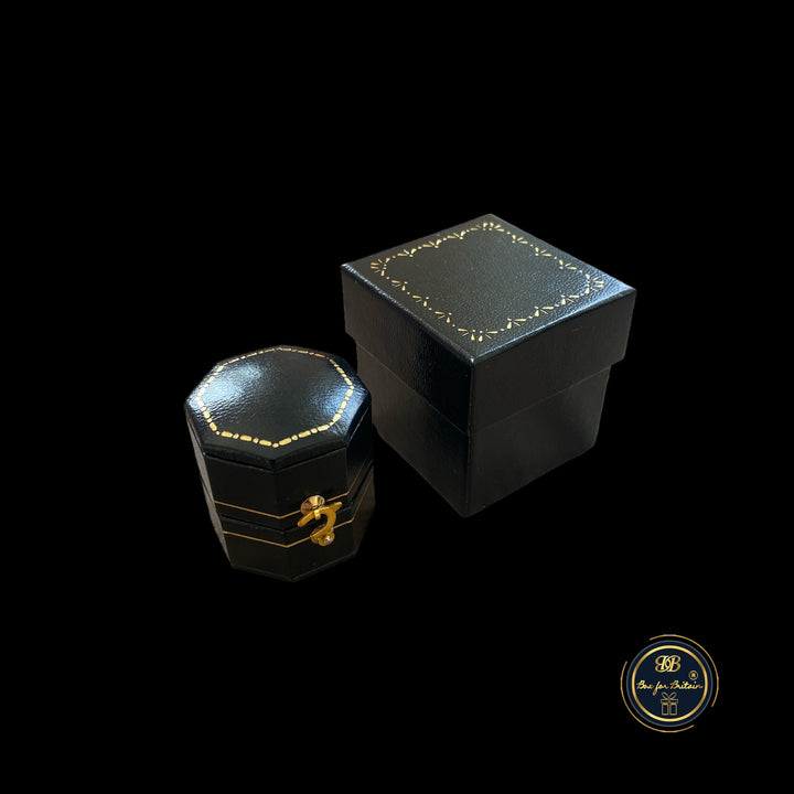 Antique Style Hexagon Ring Box - BOX FOR BRITAIN