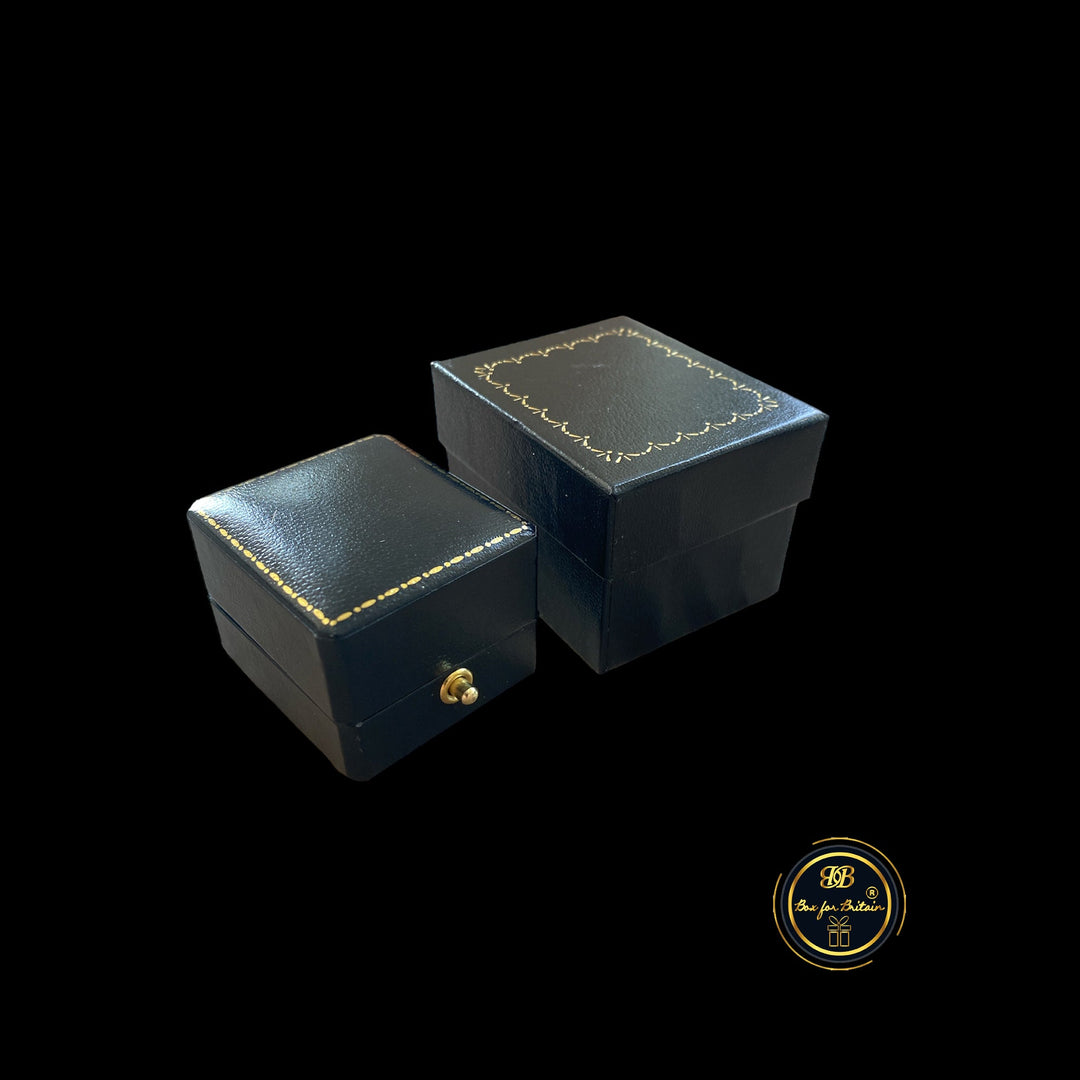 Antique Style Rectangle Ring Box - BOX FOR BRITAIN