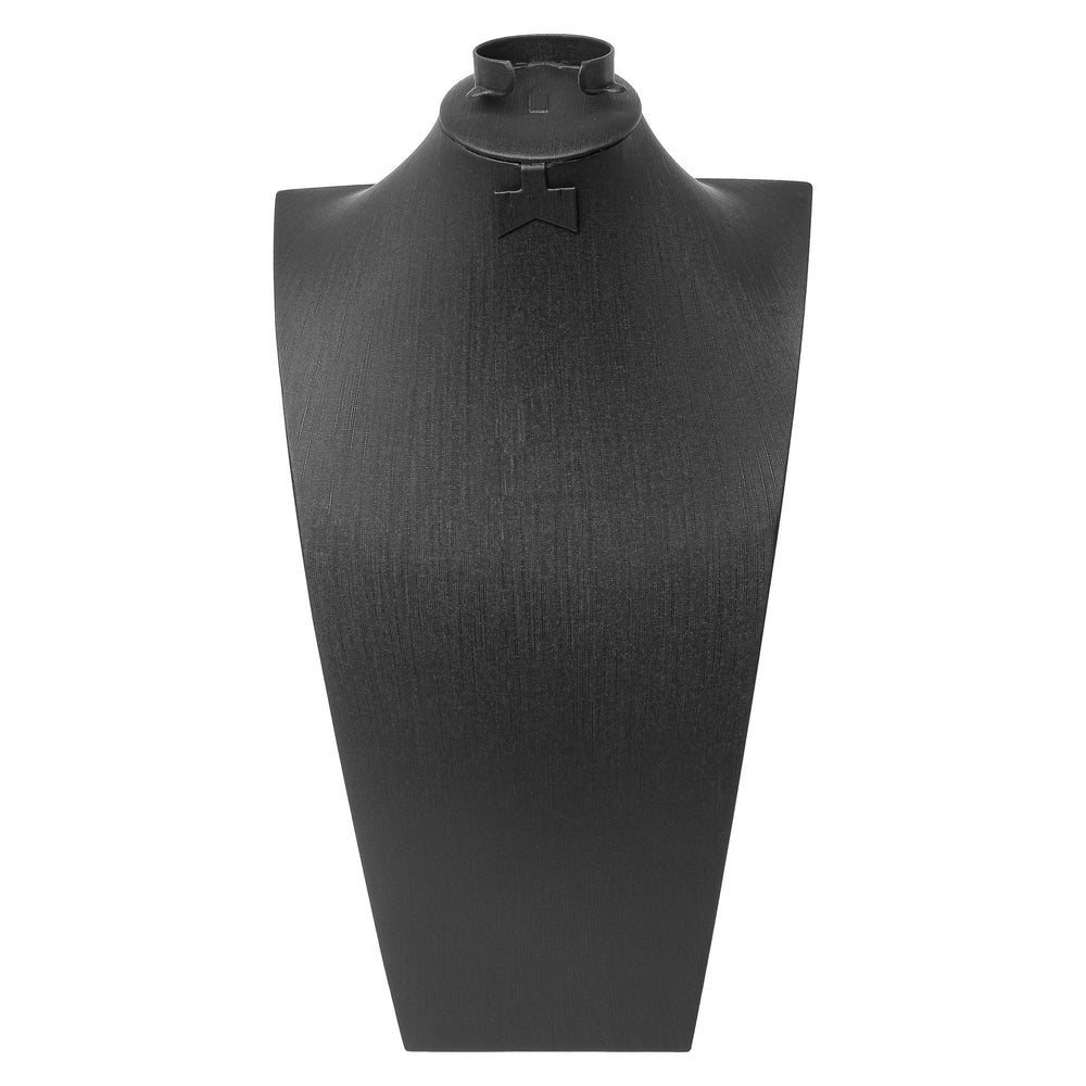 Black Leatherette Wide Bust with Earring and Bangle insert 6 sizes - BOX FOR BRITAIN