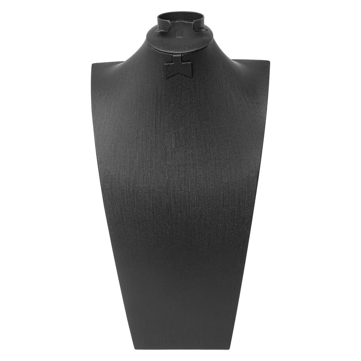 Black Leatherette Wide Bust with Earring and Bangle insert 6 sizes - BOX FOR BRITAIN