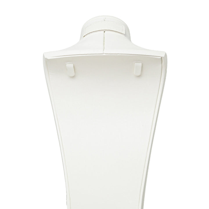 Cream Leatherette Wide Bust Large 34cm - BOX FOR BRITAIN