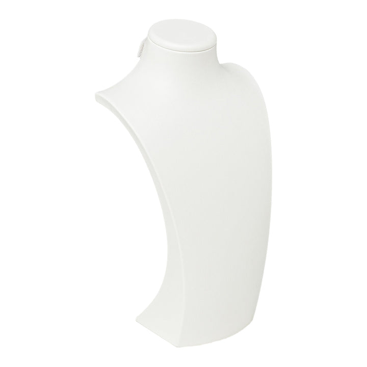 Cream Leatherette Wide Bust Large 34cm - BOX FOR BRITAIN