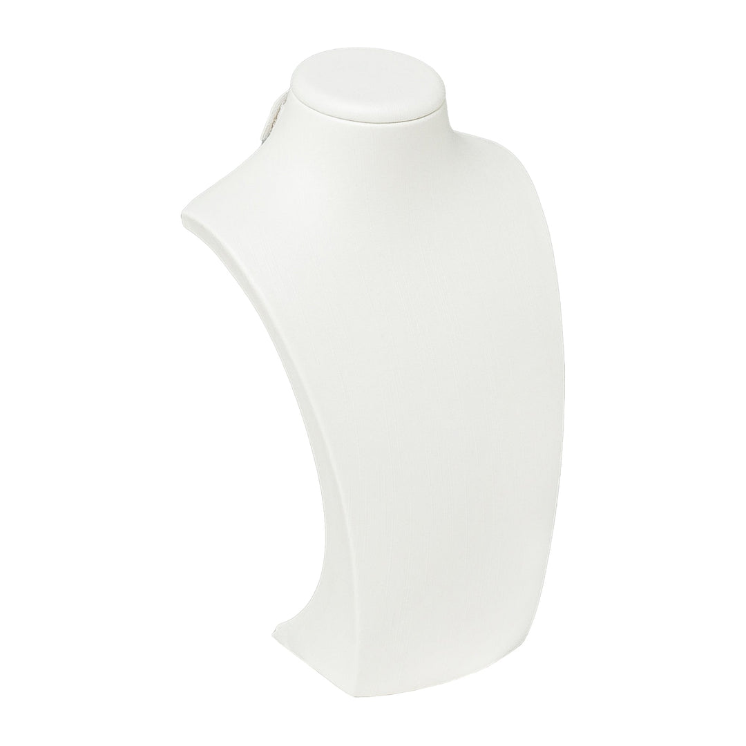 Cream Leatherette Wide Bust Large 34cm - BOX FOR BRITAIN