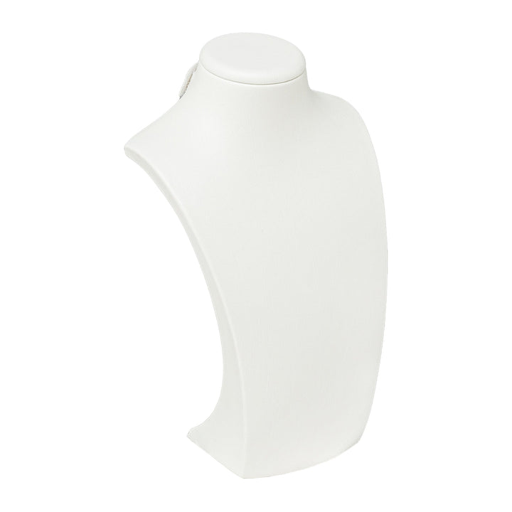 Cream Leatherette Wide Bust Large 34cm - BOX FOR BRITAIN
