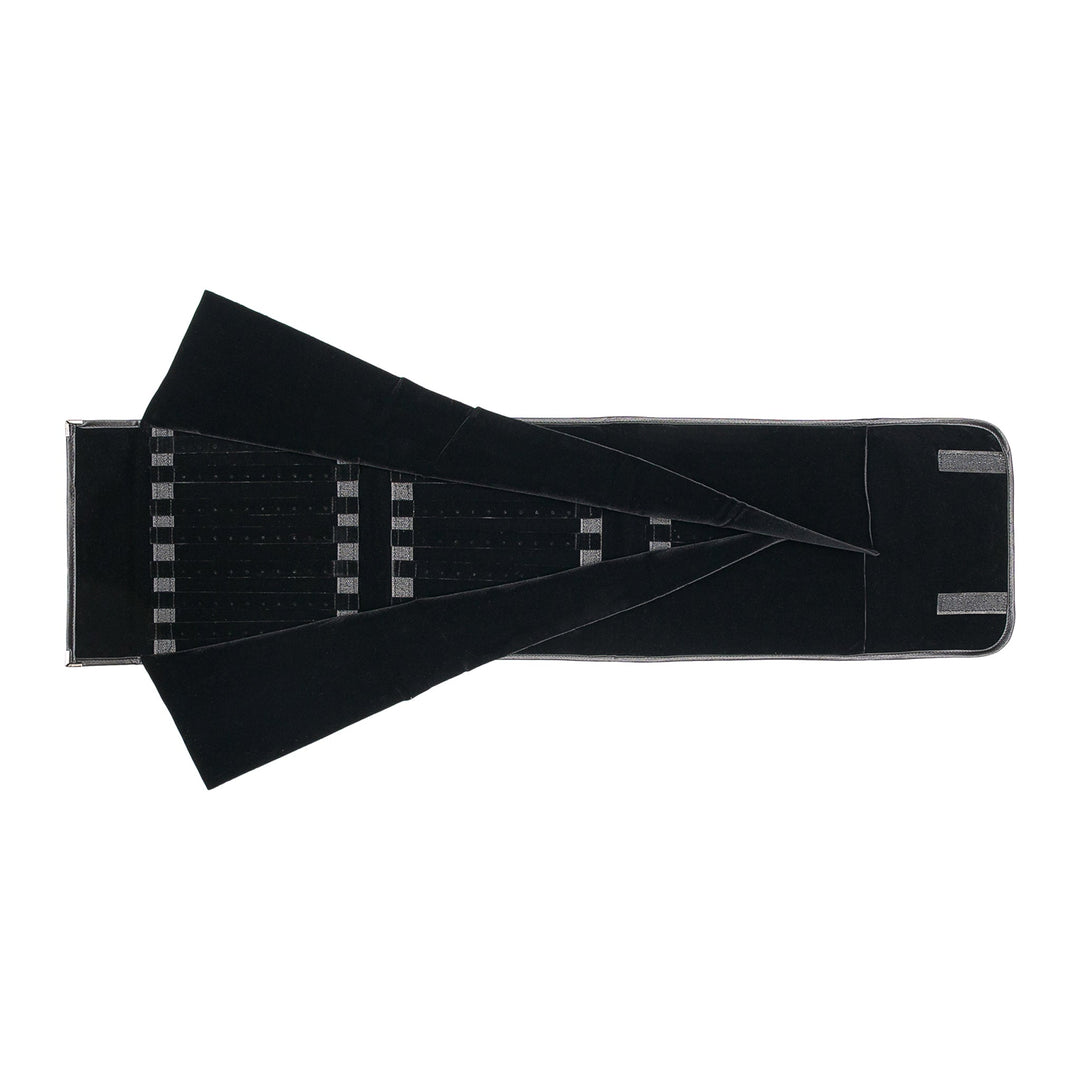 Earring Storage Roll 120 Pairs Removable Strips. Black - BOX FOR BRITAIN