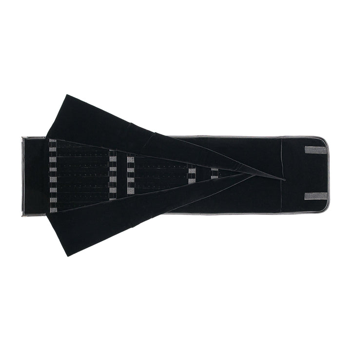 Earring Storage Roll 120 Pairs Removable Strips. Black - BOX FOR BRITAIN