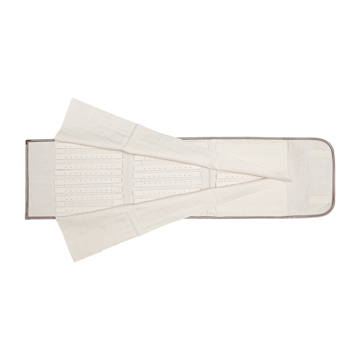 Earring Storage Roll 120 Pairs Removable Strips. Brown - BOX FOR BRITAIN