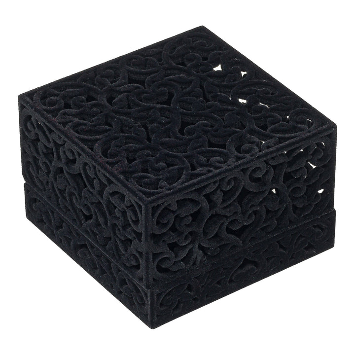 Filigree Deep Bangle Box Black - BOX FOR BRITAIN