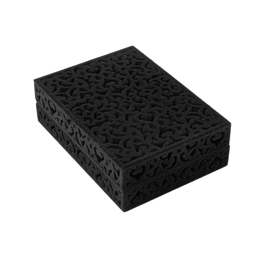 Filigree Pendant Large Earring Box Black - BOX FOR BRITAIN