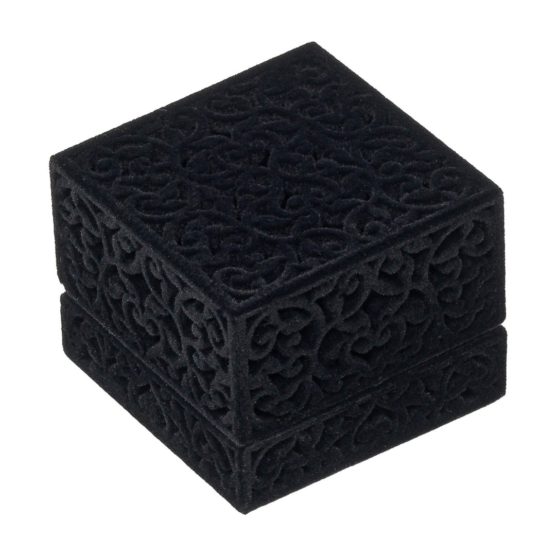 Filigree Ring Box Black - BOX FOR BRITAIN