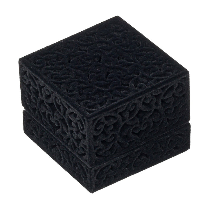Filigree Ring Box Black - BOX FOR BRITAIN