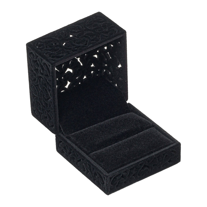 Filigree Ring Box Black - BOX FOR BRITAIN