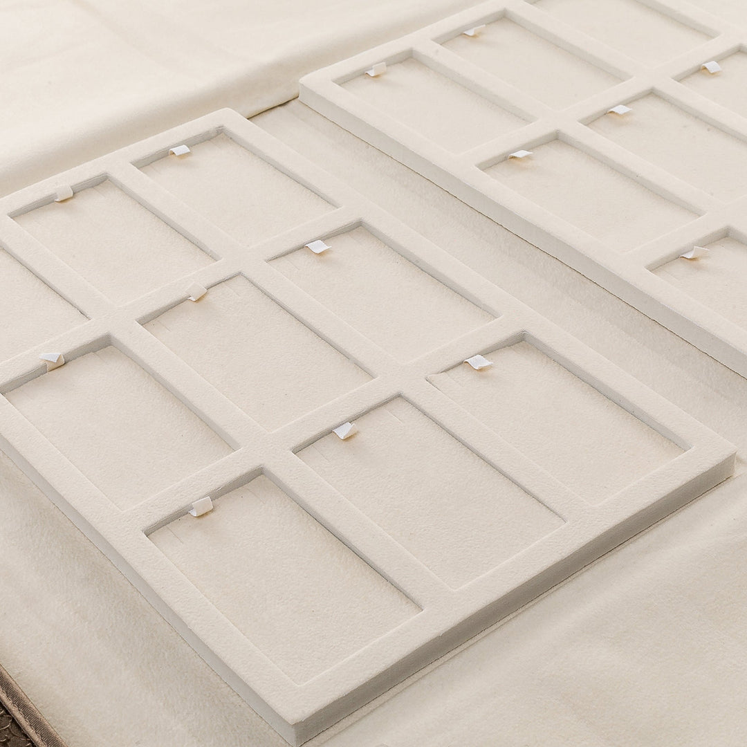 Fine Necklace, Earring Set Storage 36 Slots, Brown - BOX FOR BRITAIN