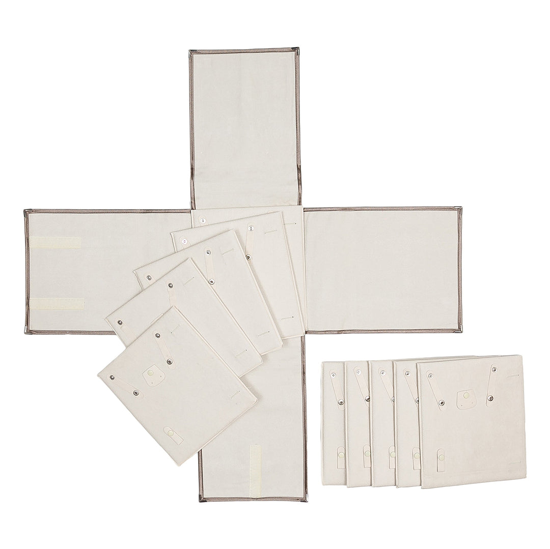 Large Necklace Set Storage Roll Brown - BOX FOR BRITAIN