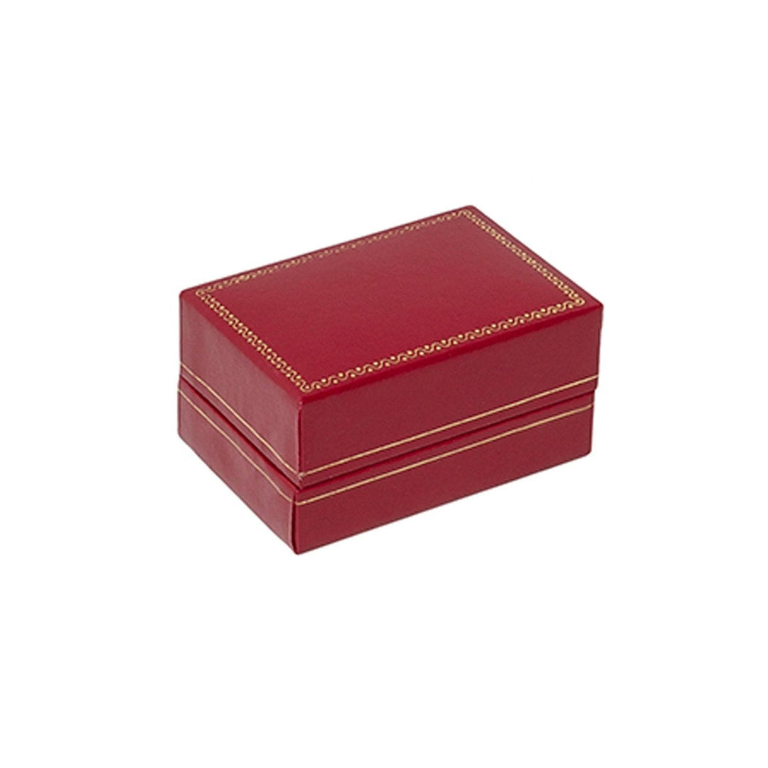 Leatherette Cufflink Double Ring Box - BOX FOR BRITAIN