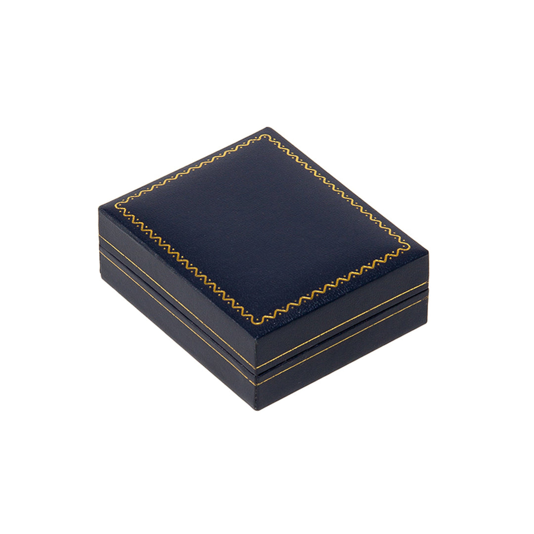 Leatherette Pendant Box Blue - BOX FOR BRITAIN