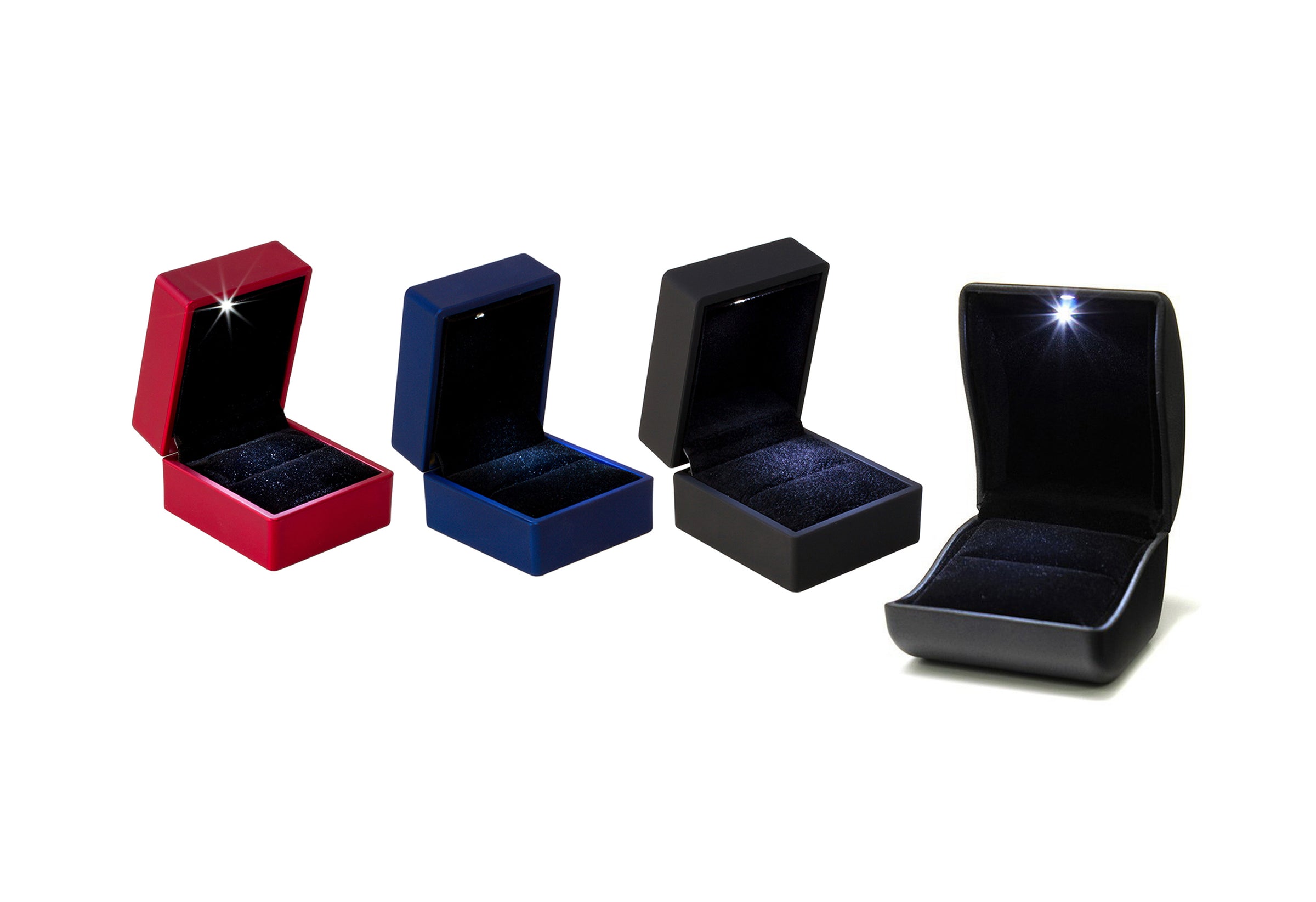 Jewellery boxes with light