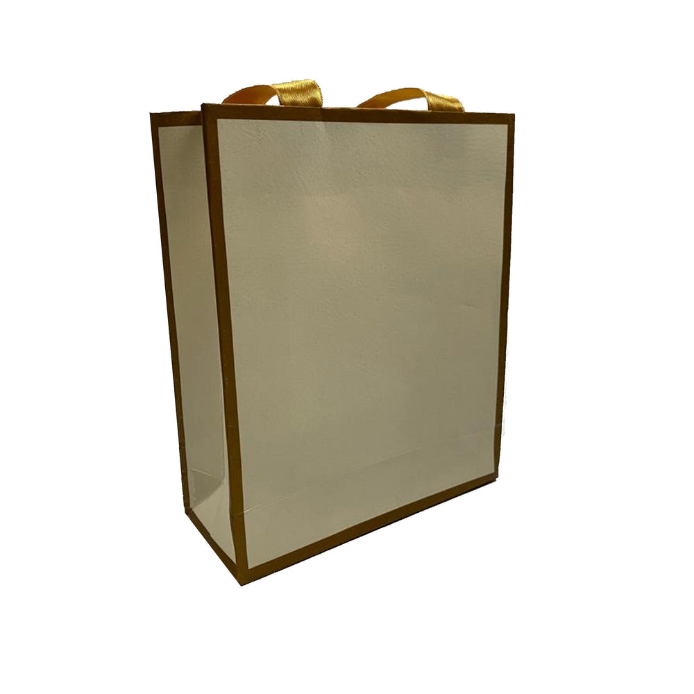 Matt Laminated Ribbon Handle Paper Bags - BOX FOR BRITAIN