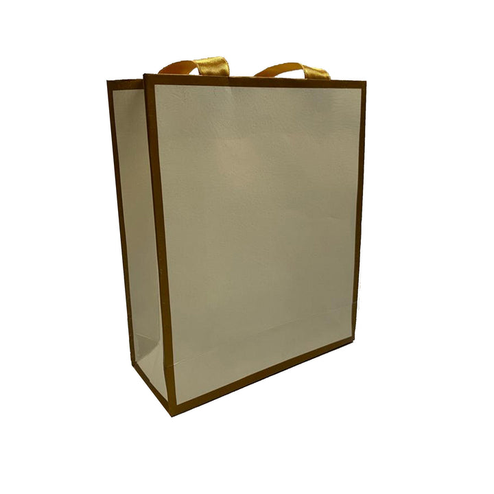 Matt Laminated Ribbon Handle Paper Bags - BOX FOR BRITAIN