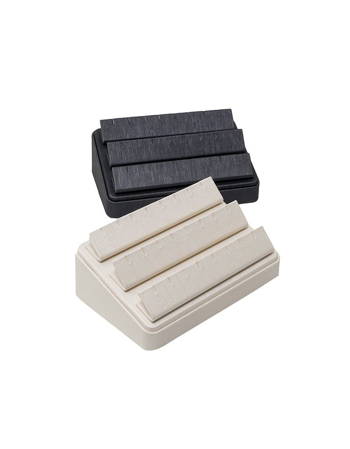 Multiple Earring Display Stand Cream Leatherette - BOX FOR BRITAIN