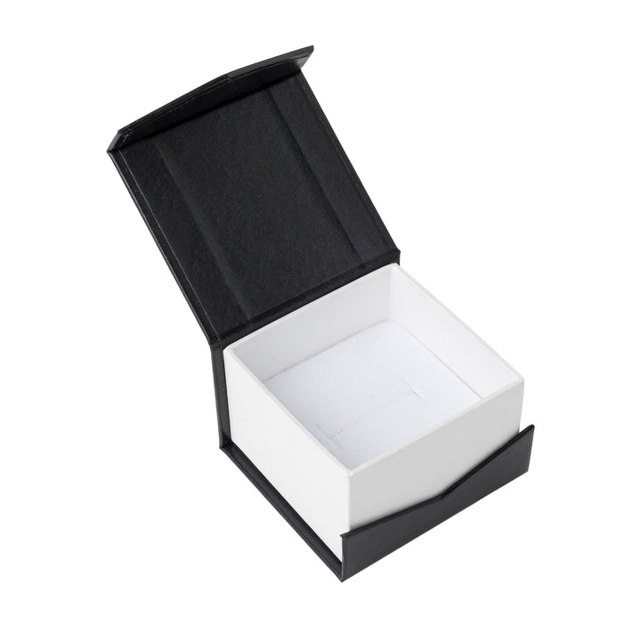 RING BOX IN BLACK & WHITE WITH MAGNETIC LID - BOX FOR BRITAIN