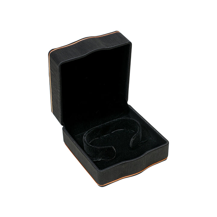 Rose Gold Trim Bangle Box Black - BOX FOR BRITAIN