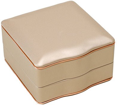 Rose Gold Trim Bangle Box Cream - BOX FOR BRITAIN