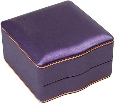 Rose Gold Trim Bangle Box Purple - BOX FOR BRITAIN