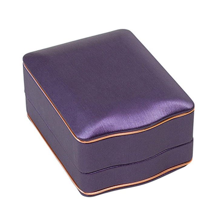 Rose Gold Trim Pendant Box Purple - BOX FOR BRITAIN