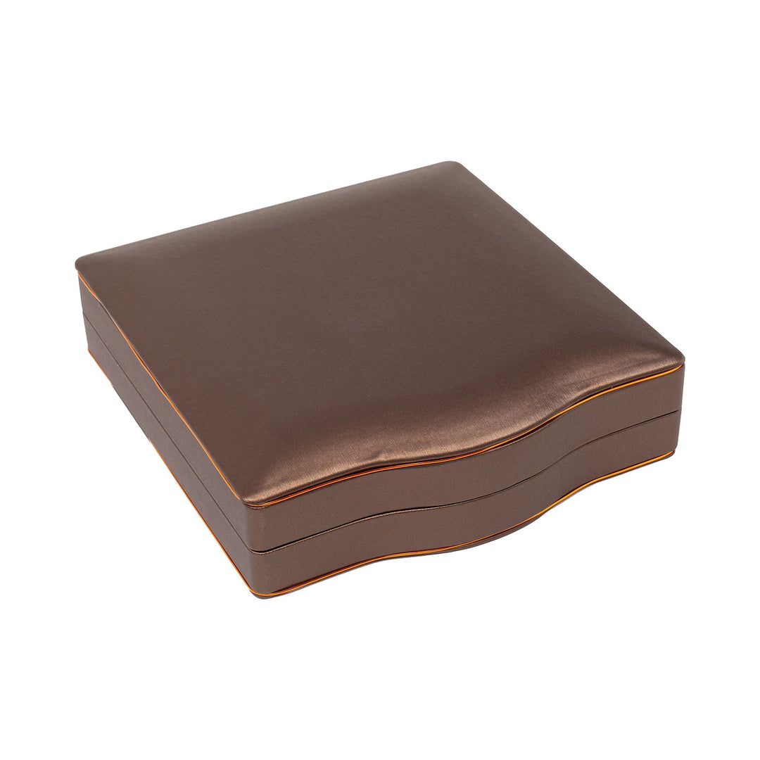 Rose Gold Trim Set Box Brown - BOX FOR BRITAIN