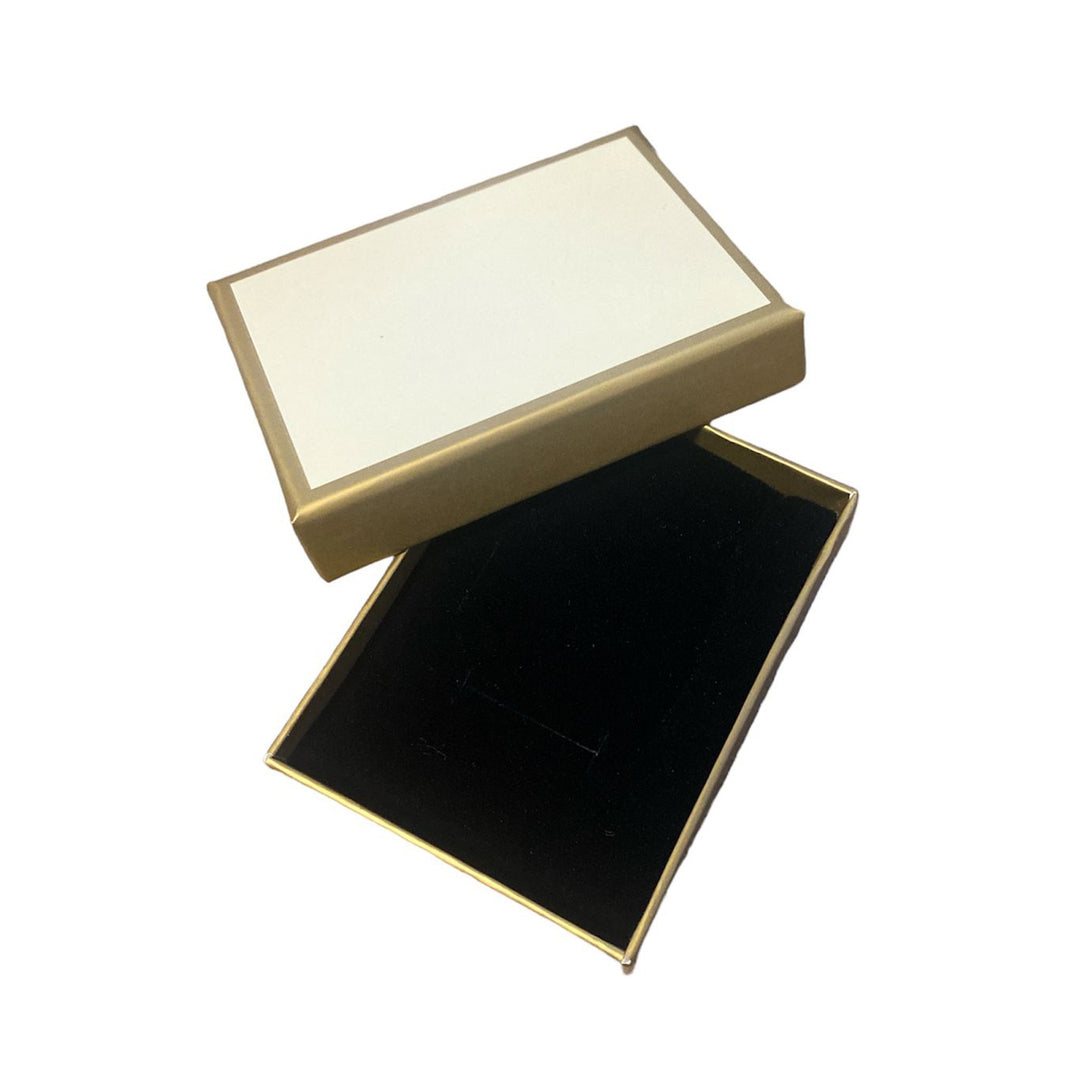 Slim Necklace Box Gold and Cream - BOX FOR BRITAIN